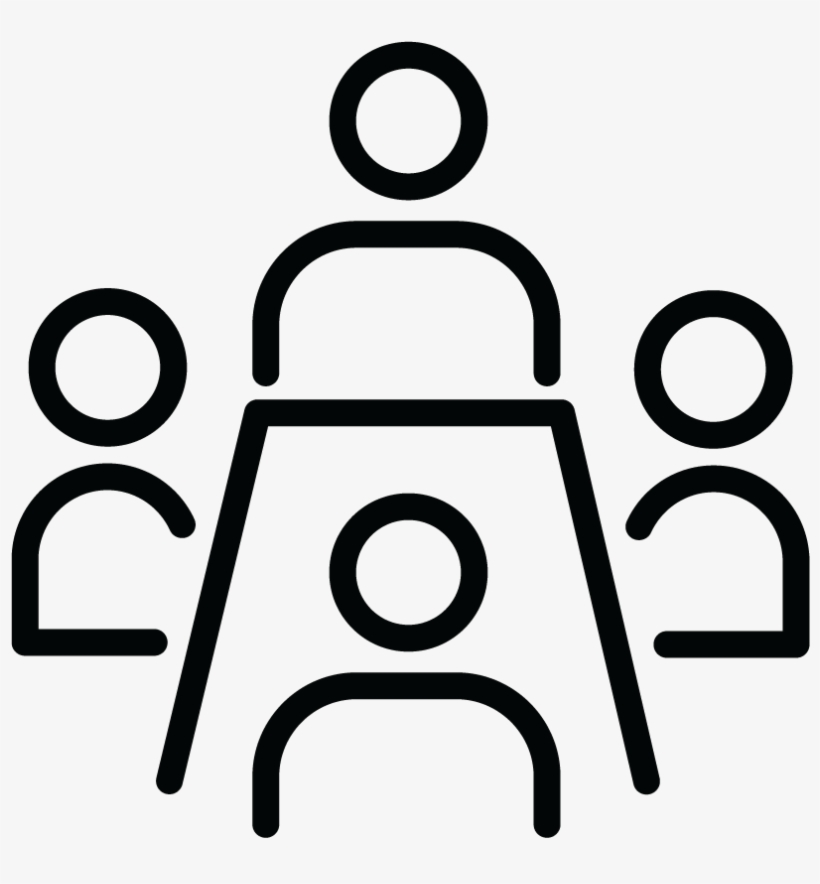 Icon Of People Seated At A Table - Advisory Board Icon Png, transparent png #8005469