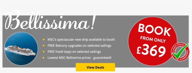The Best Deals On The Brand New Msc Bellissima In The - Flyer, transparent png #8006235