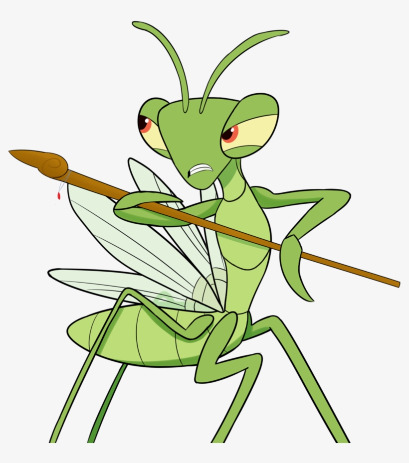 Praying Mantis Clipart Grasshopper - Cartoon, transparent png #8006447