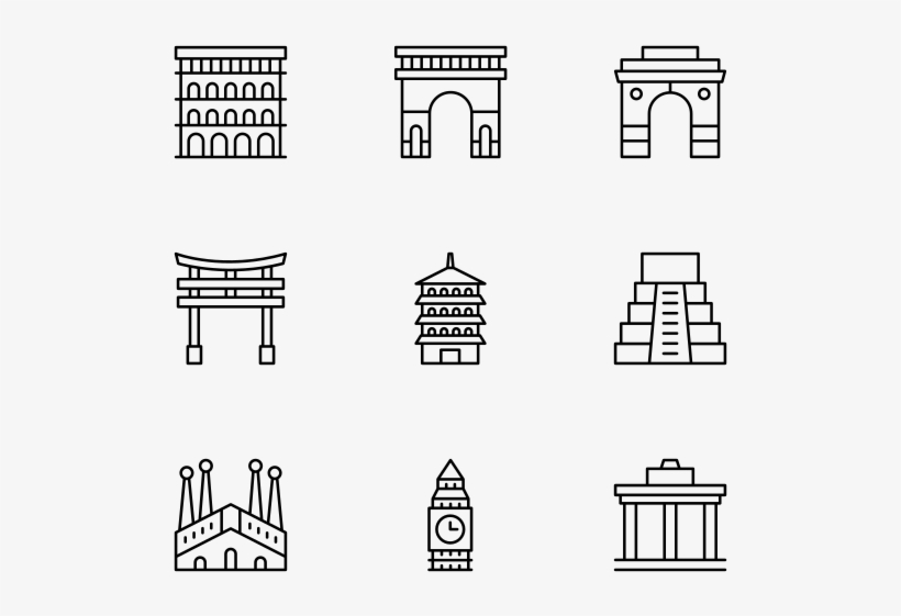 Landmarks - Technical Drawing, transparent png #8006789