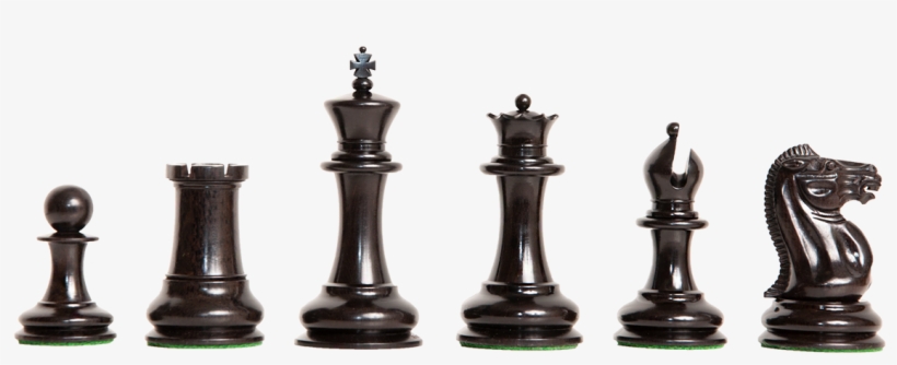 Genuine Ebony & Antiqued Boxwood - Staunton Chess Pieces Since 1849, transparent png #8006835