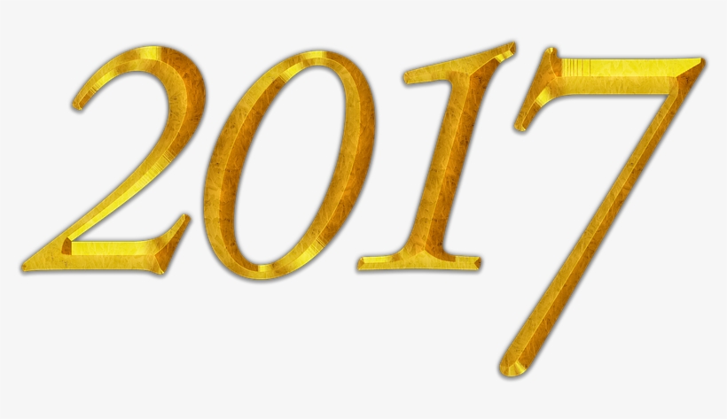 Gold New Year 2017 Png - Graphics, transparent png #8007796