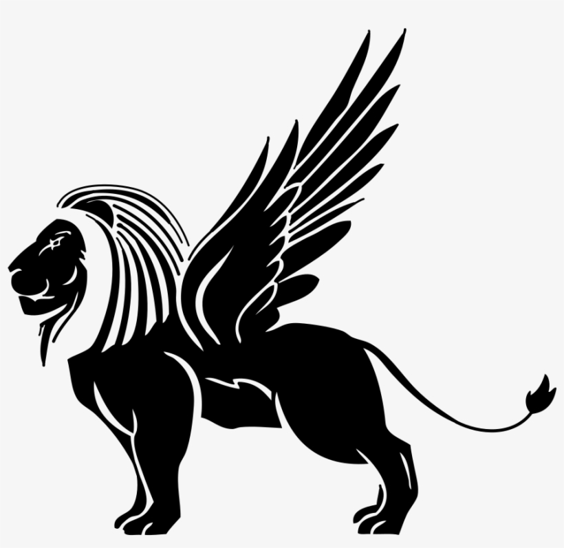 Lion Tattoo - Dessin Lion Ailé, transparent png #8008548