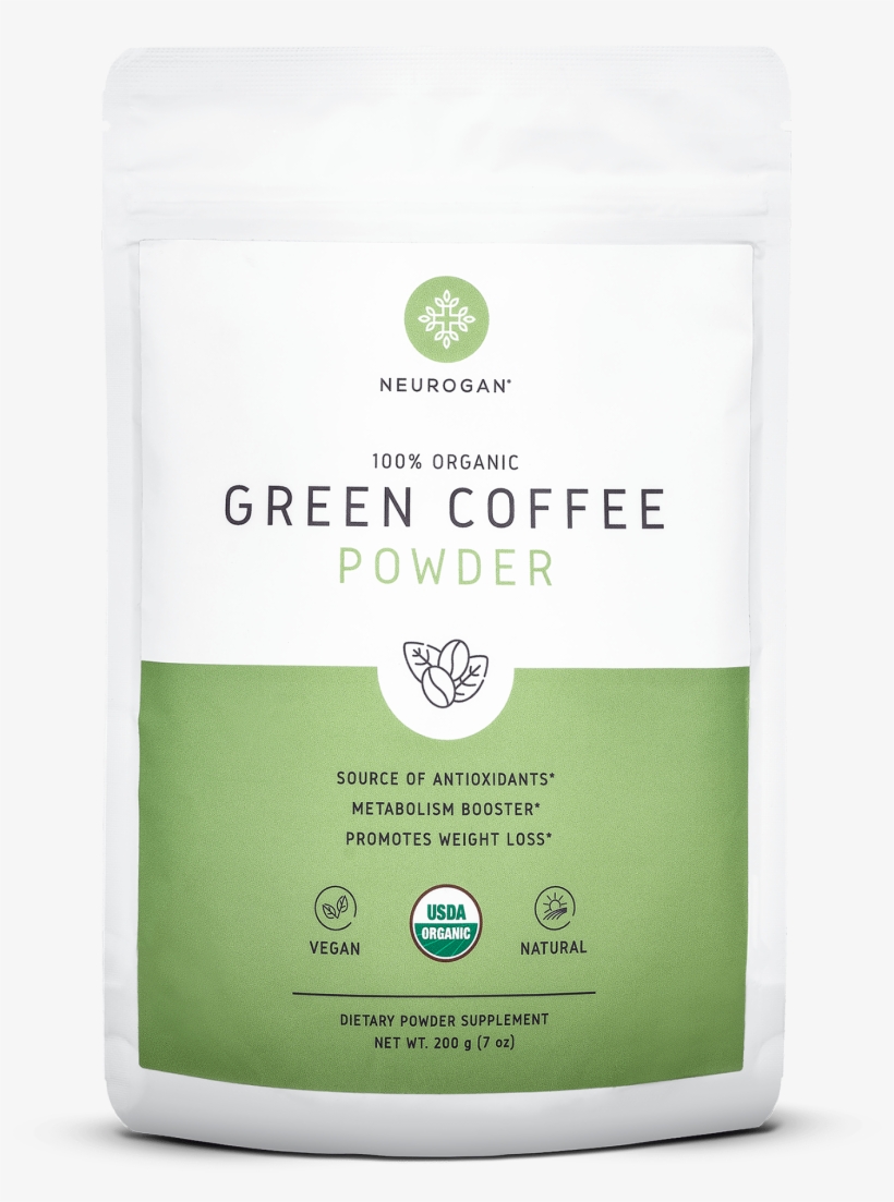 Neurogan Organic Green Coffee - Label, transparent png #8009031