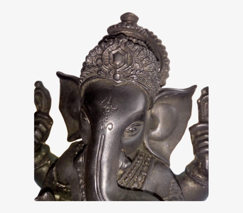 Lord Ganesh Ji Black Murti - Statue, transparent png #8010971