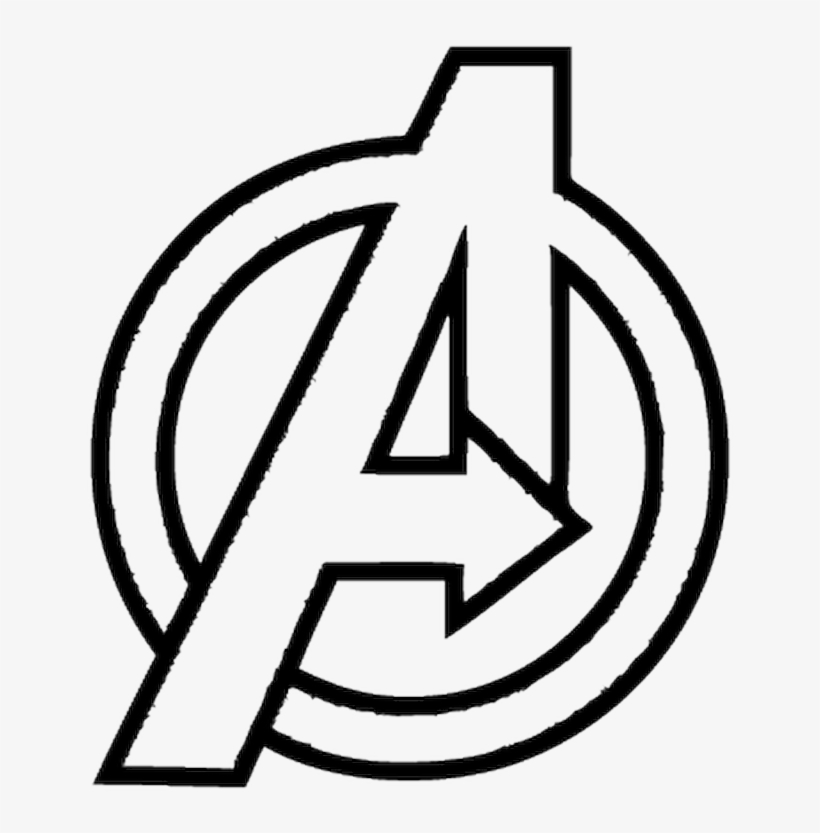 18573 Avengers Vetement Logo - Avengers Logo White Png, transparent png #8011204