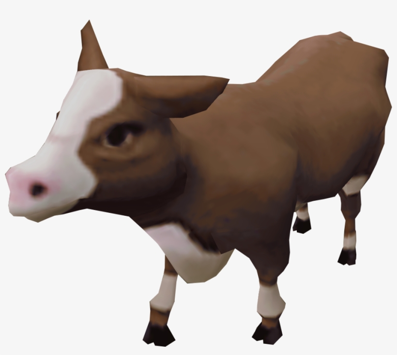Cow Calf - Runescape Cow Calf, transparent png #8011534
