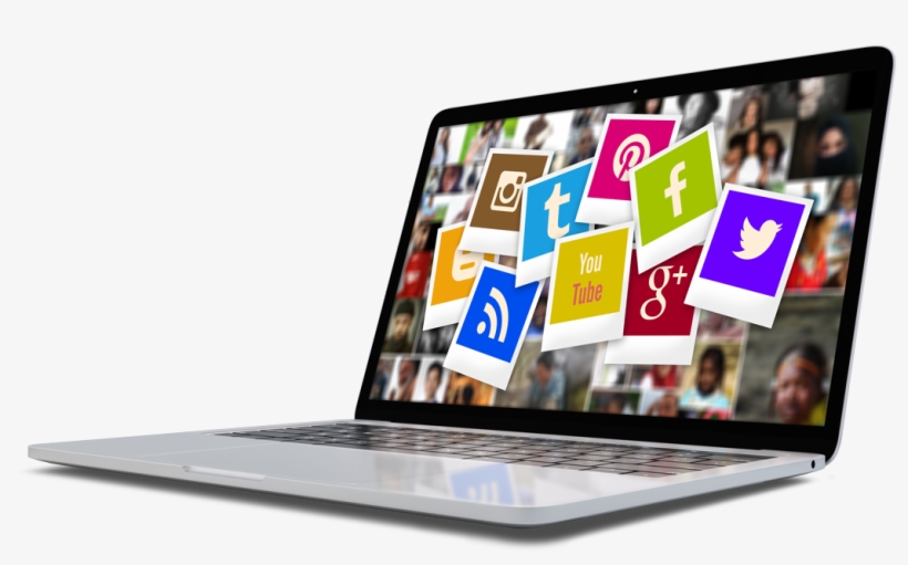 The Havoc Media Groups Social Media Marketing Report - Social Media Laptop Png, transparent png #8011735