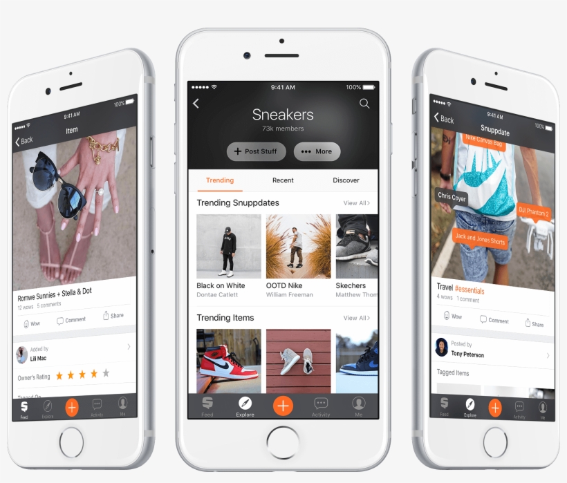 Snupps Is A Virtual Social Networking Shelf Of Everything - Iphone, transparent png #8012354