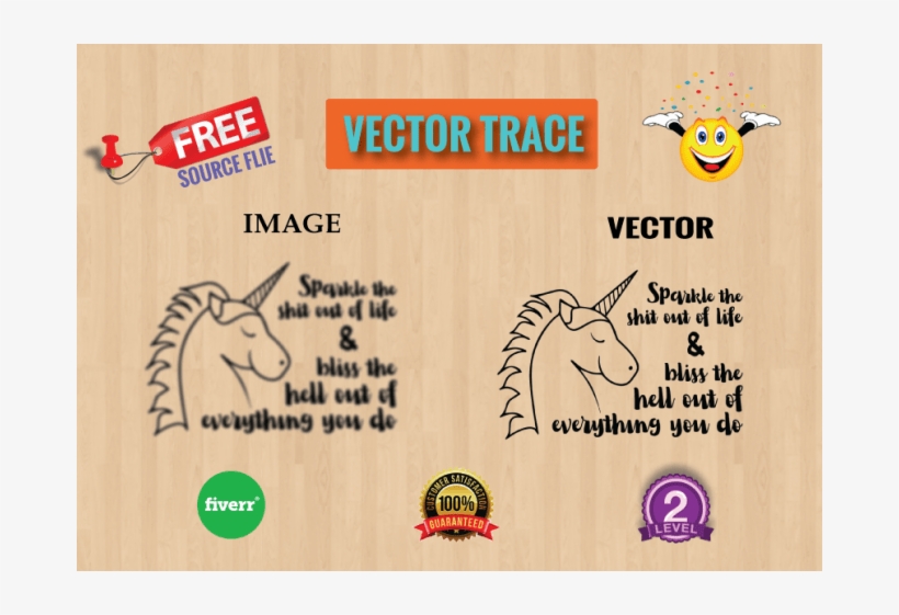 I Will Vector Trace Your Logo Or Image Within 6 Hours - Fiverr Level 2, transparent png #8013073