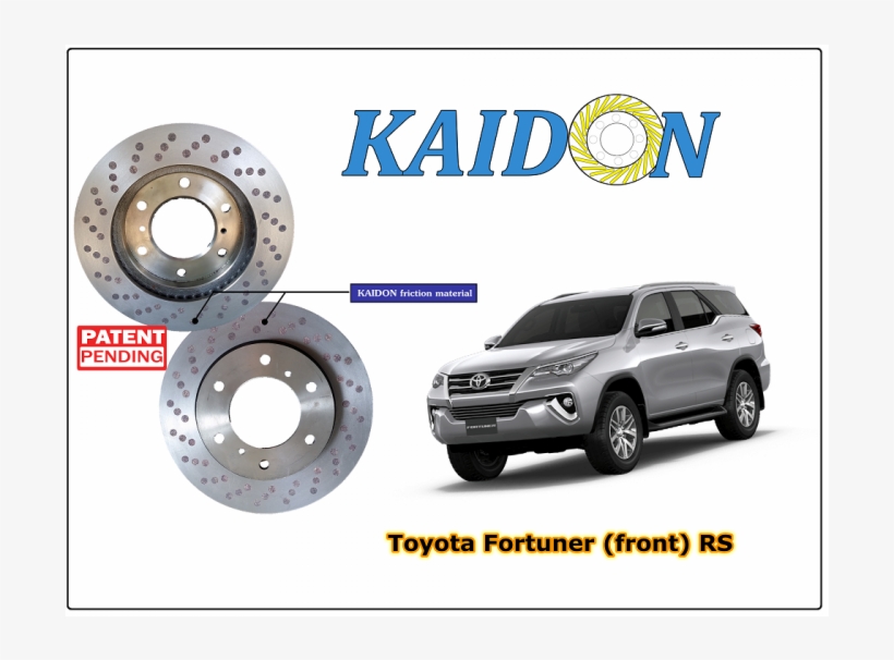 Toyota Fortuner Disc Brake Rotor Kaidon Type "rs" - Hyundai Starex Disc Rotor, transparent png #8013261