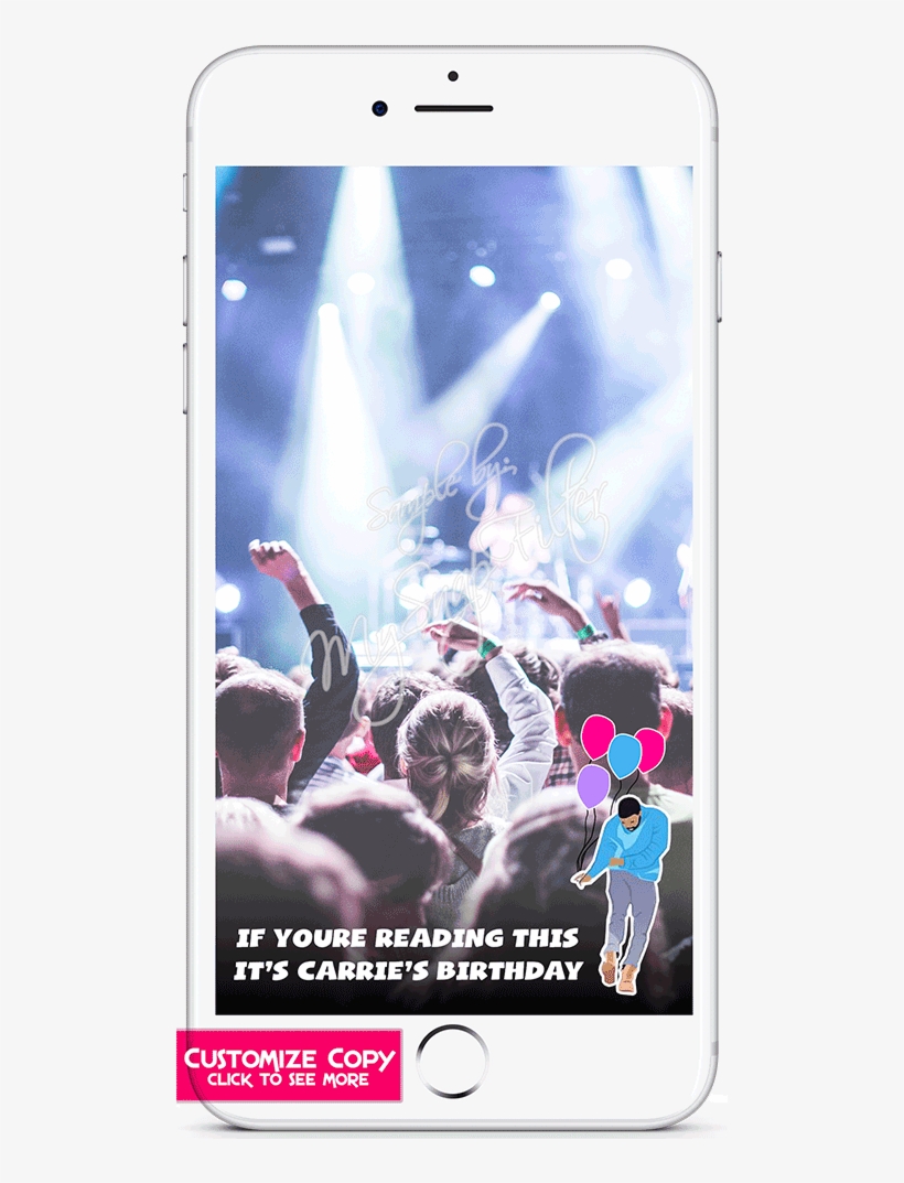 Bp25 Drake Birthday Balloon Filter S - Concert, transparent png #8013346