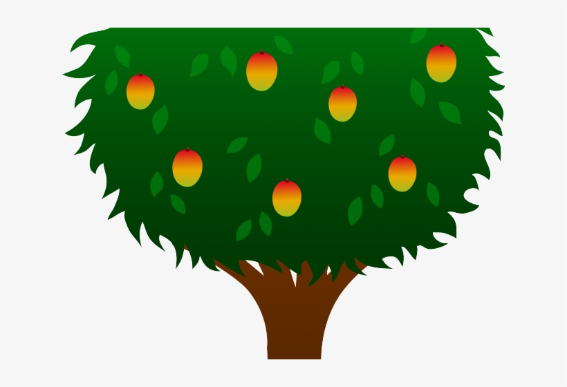 Mango Border Cliparts - Ten Apples On A Tree, transparent png #8013639