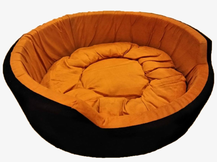 Buy Round Dog Bed Large In Golden Black Pgpet In Low - Sofa Bed, transparent png #8014137