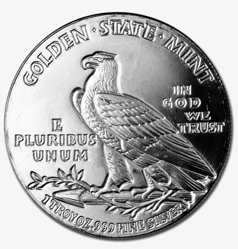 Incuse Indian Silver Round - Coin, transparent png #8014279