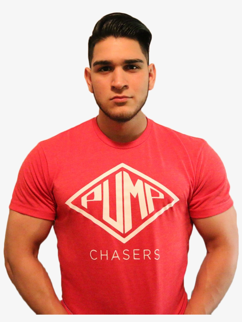 Pump Chasers Tri Blend T Shirt - Red Shirt White Letters, transparent png #8014398