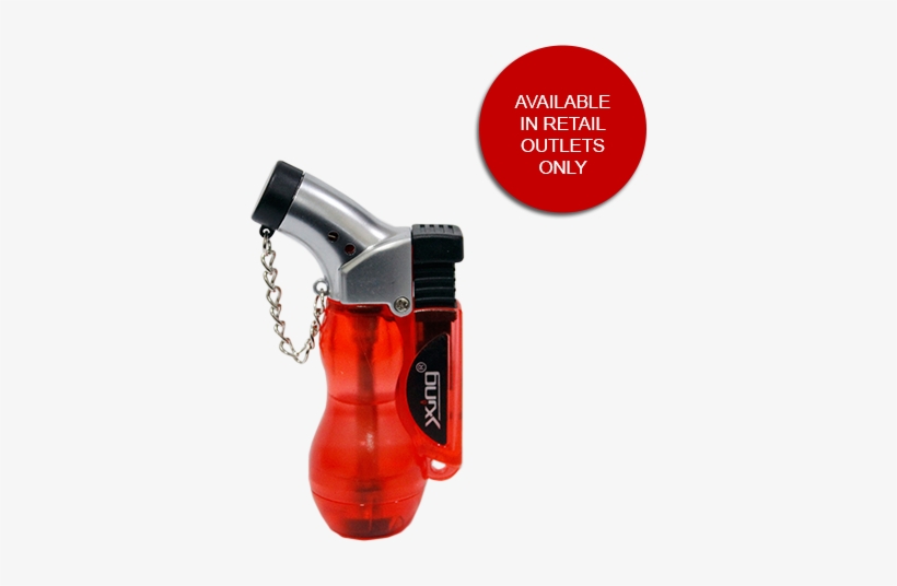 Xing, Transparent Red, W/ Chain Cap Pocket Torch Refillable - Gun, transparent png #8015410
