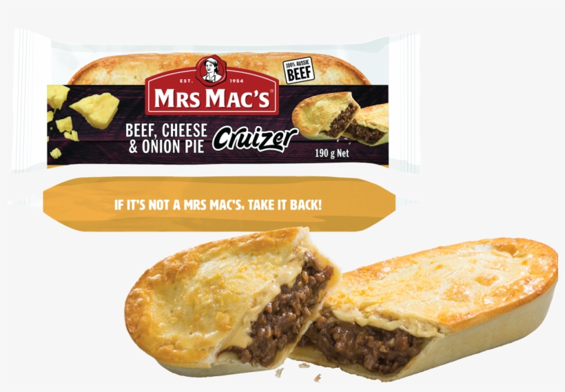Beef, Cheese & Onion Pie Cruizer - Bun, transparent png #8015809