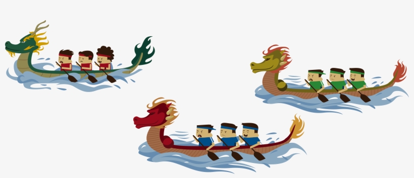 Dragon Boat Festival Png Image - Dragon Boat Cartoon, transparent png #8016272