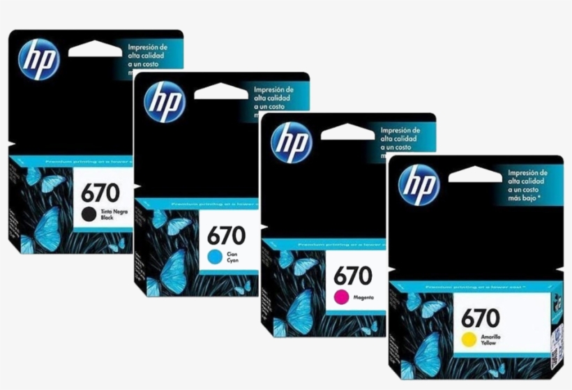 Hp 670 Ink - Hp 670 Magenta, transparent png #8016972