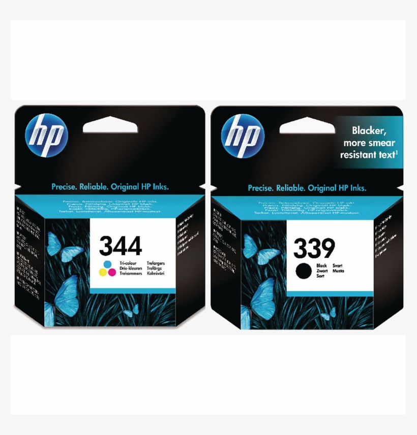 Hp 339 Black / 344 Tri Colour Dual Pack Cartridges - Hp 901 Ink Cartridges, transparent png #8017167