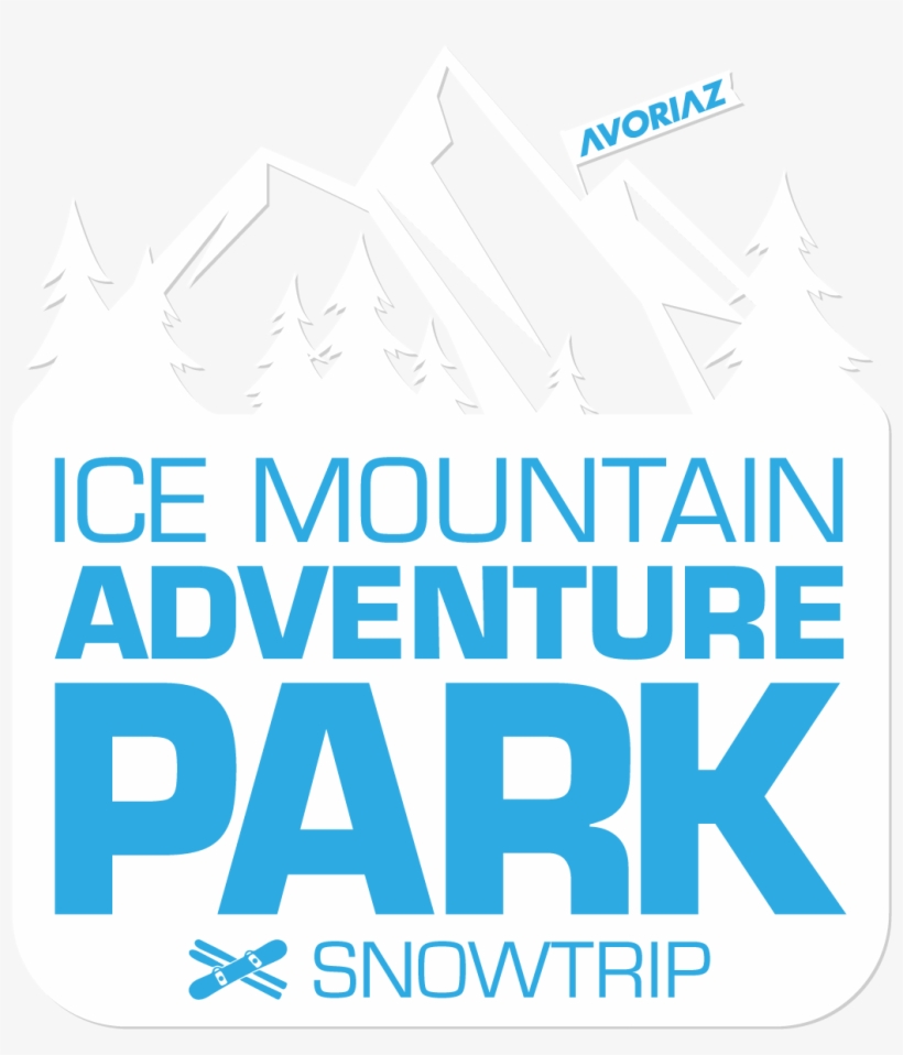 Ice Mountain Snowtrip - Graphic Design, transparent png #8017399