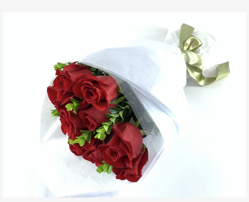 Classic Valentine's Bouquet - Garden Roses, transparent png #8017400
