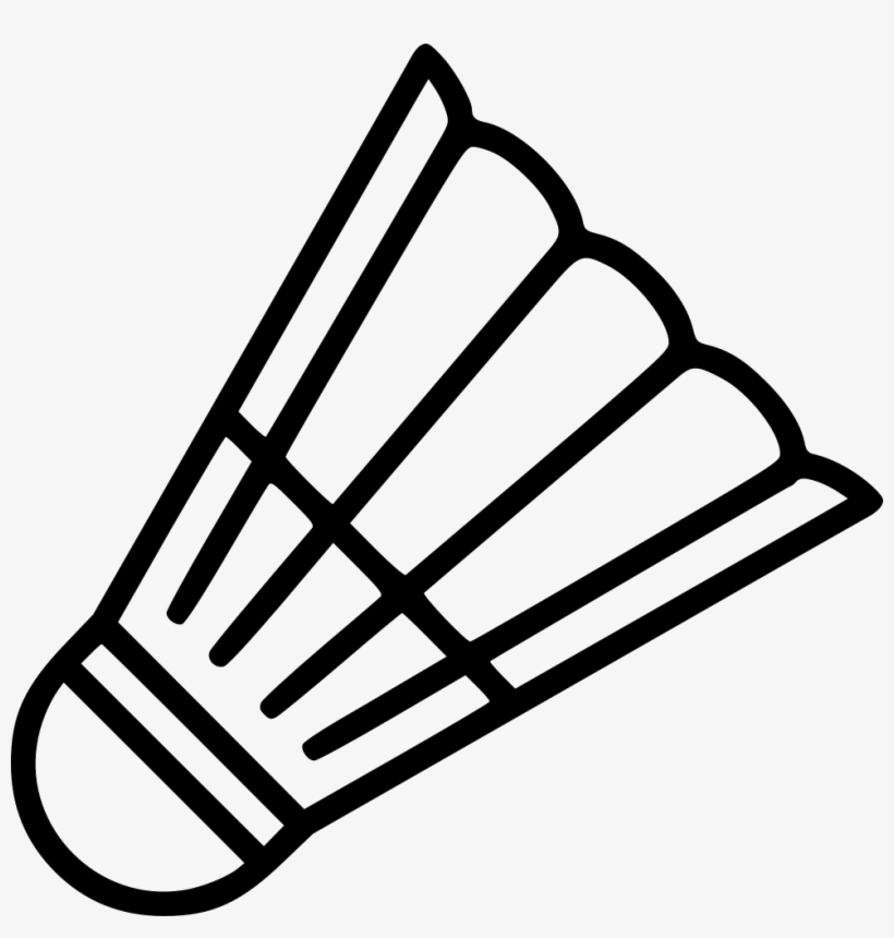 Png File Svg - Shuttlecock Clipart Black And White, transparent png #8018242