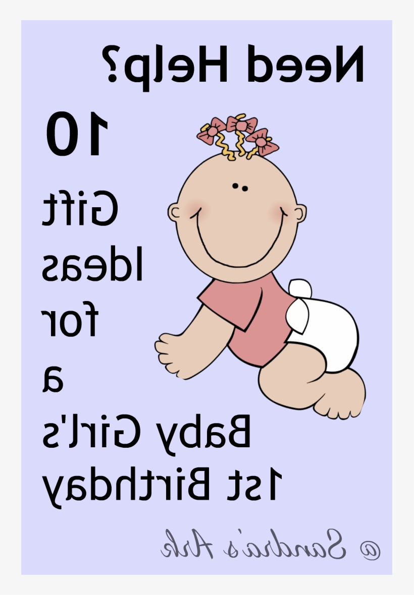 Baby Girl 1st Birthday Gift Ideas Jxdu Sandra S Ark - Baby Girl Clip Art, transparent png #8018640