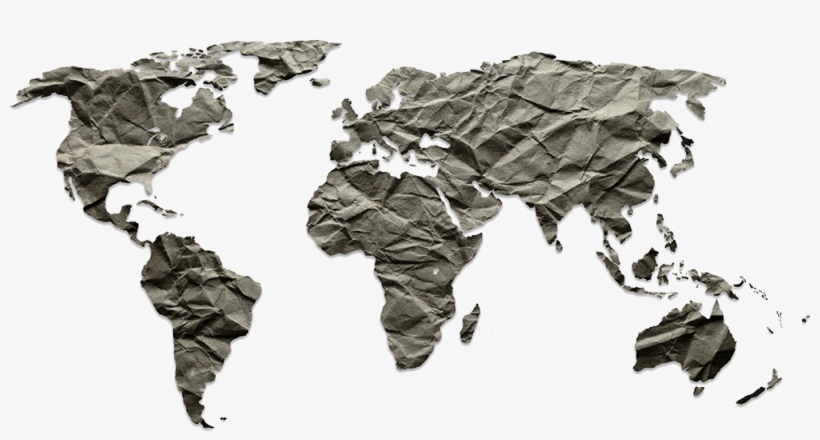 Tick Testing And Surveillance - Black World Map Silhouette, transparent png #8018914