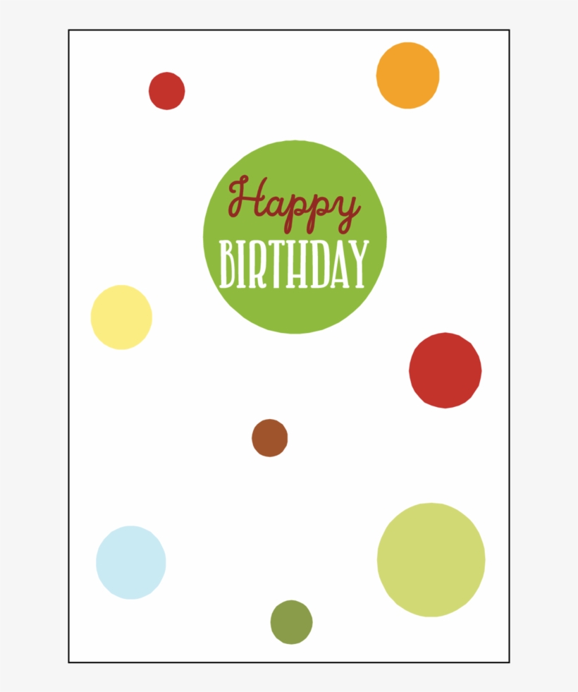 Happy Circles Birthday Set Backofcard, transparent png #8018986