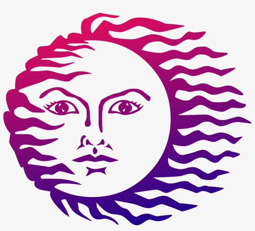 Sun Face Symbol Abstract Design 914681 - Face Png Black, transparent png #8019052