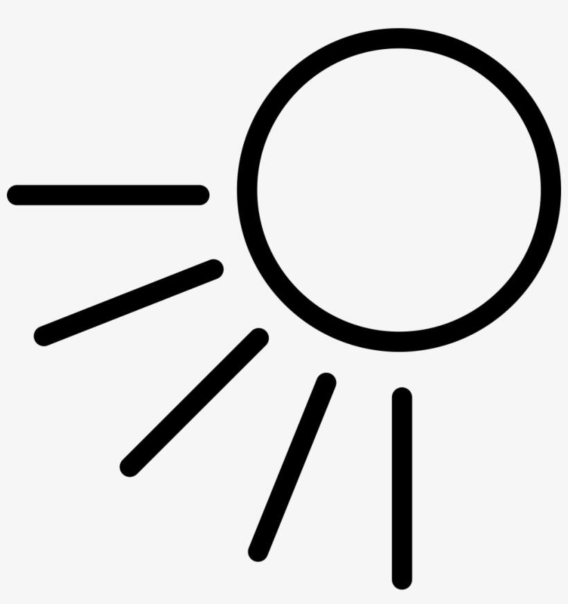 Sunny Day Sun Symbol Comments - Sun Rays Icon Png, transparent png #8019196