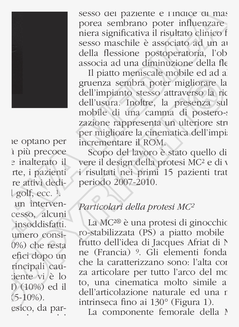 Protesi Di Ginocchio Mc 2 - Document, transparent png #8019882