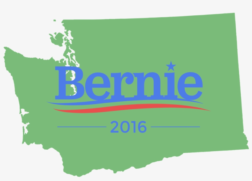 Washington State For Bernie Sanders - Bernie Sanders Presidential Campaign, 2016, transparent png #8020056