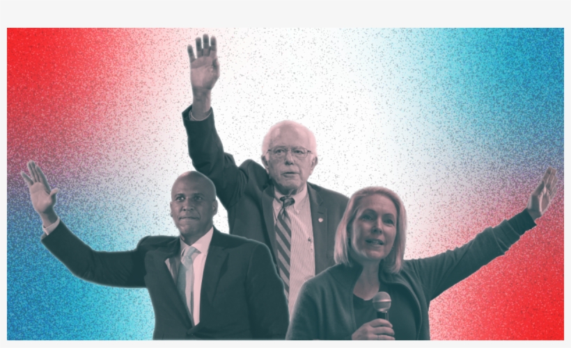 Cory Booker, Bernie Sanders, Kirsten Gillibrand - Event, transparent png #8020227
