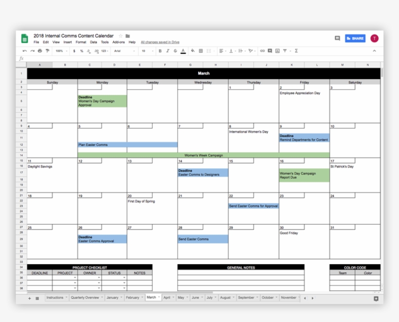 Content Calendar - Internal Communications Calendar Template, transparent png #8020711