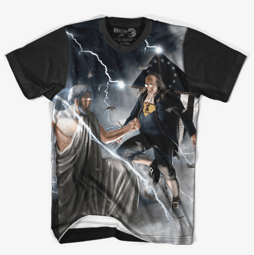 Zeus Ben Franklin Vs - Ben Franklin Vs Zeus, transparent png #8020765