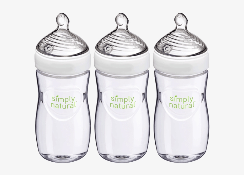 75 For Nuk® Simply Natural™ Bottles - Water Bottle, transparent png #8021042