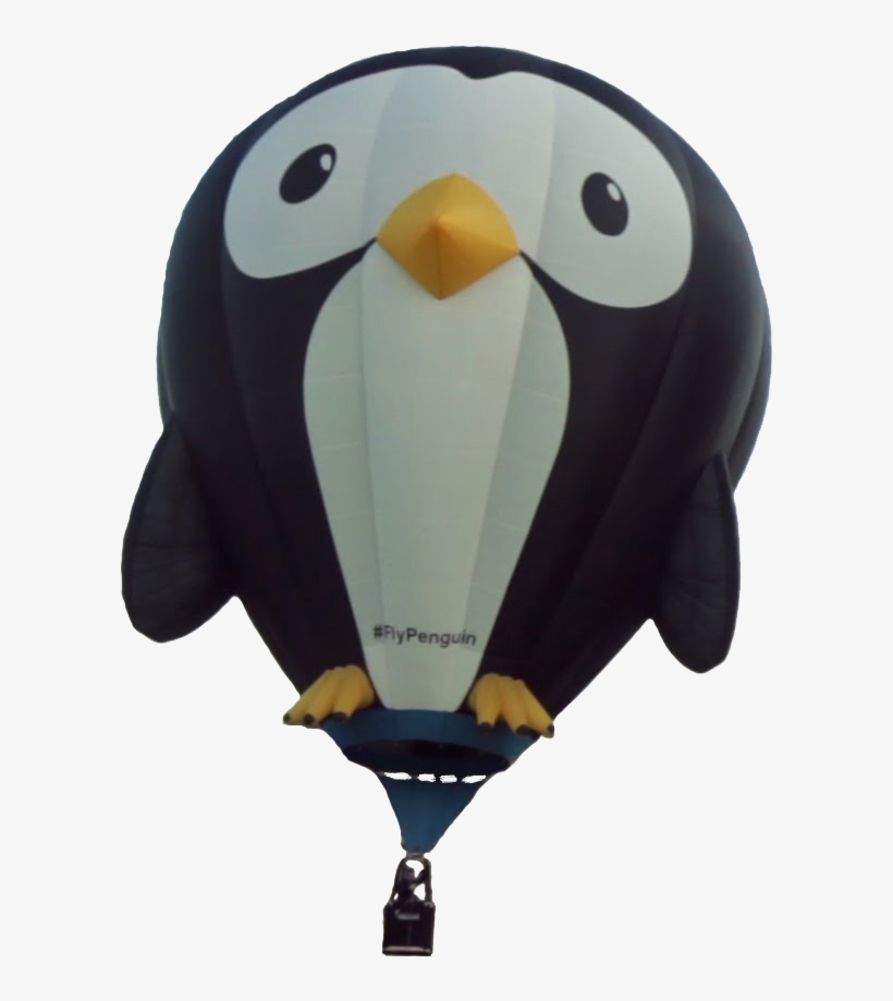 Penguins - Hot Air Balloon, transparent png #8021291