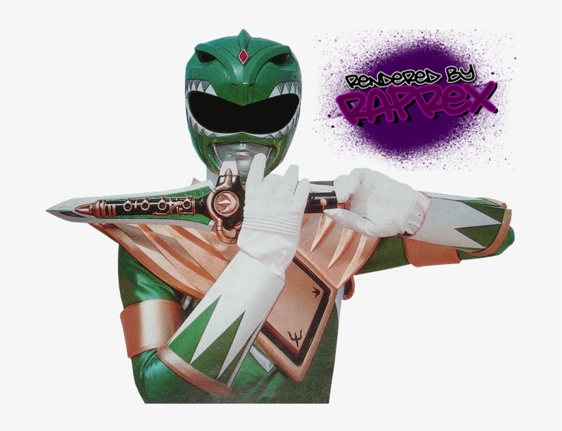 Freebies - - Power Ranger Mighty Morphin Verde, transparent png #8021664