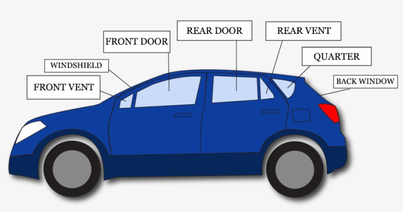 Auto Glass Type /please Check All That Apply/ Windshield - Driver's Side Back Window, transparent png #8021803