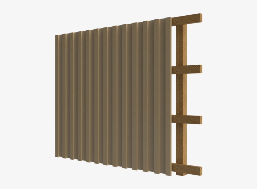 Timber Fence Render- Acoustic Barrier Render 2 - Wood, transparent png #8022064