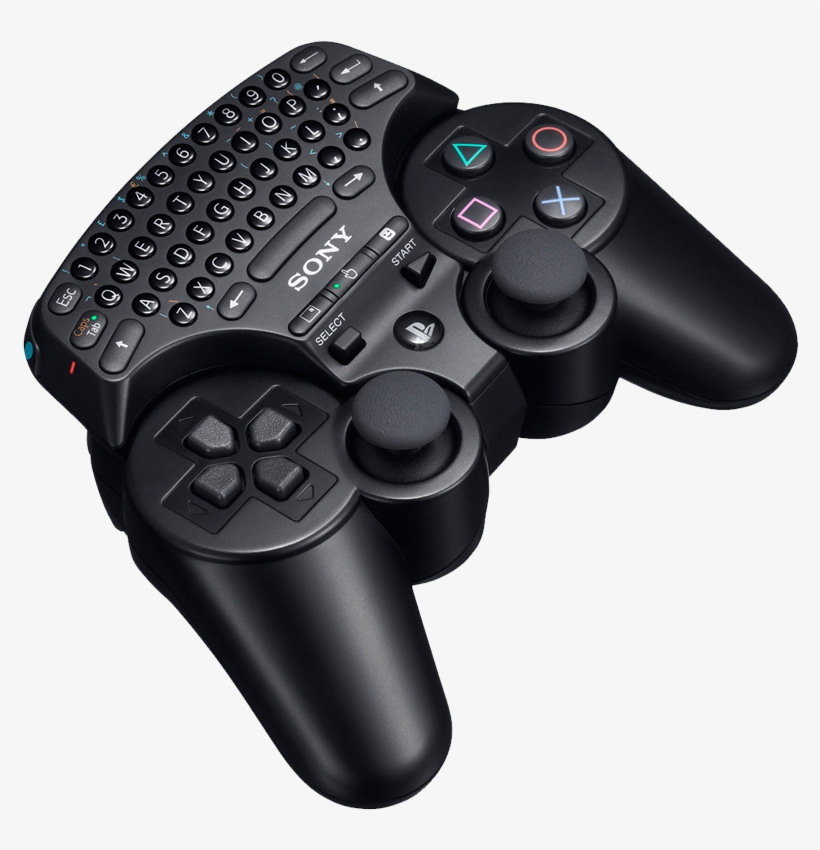 Keyboard Attachment For Ps3 Controllers - Ps3 Keyboard, transparent png #8022089
