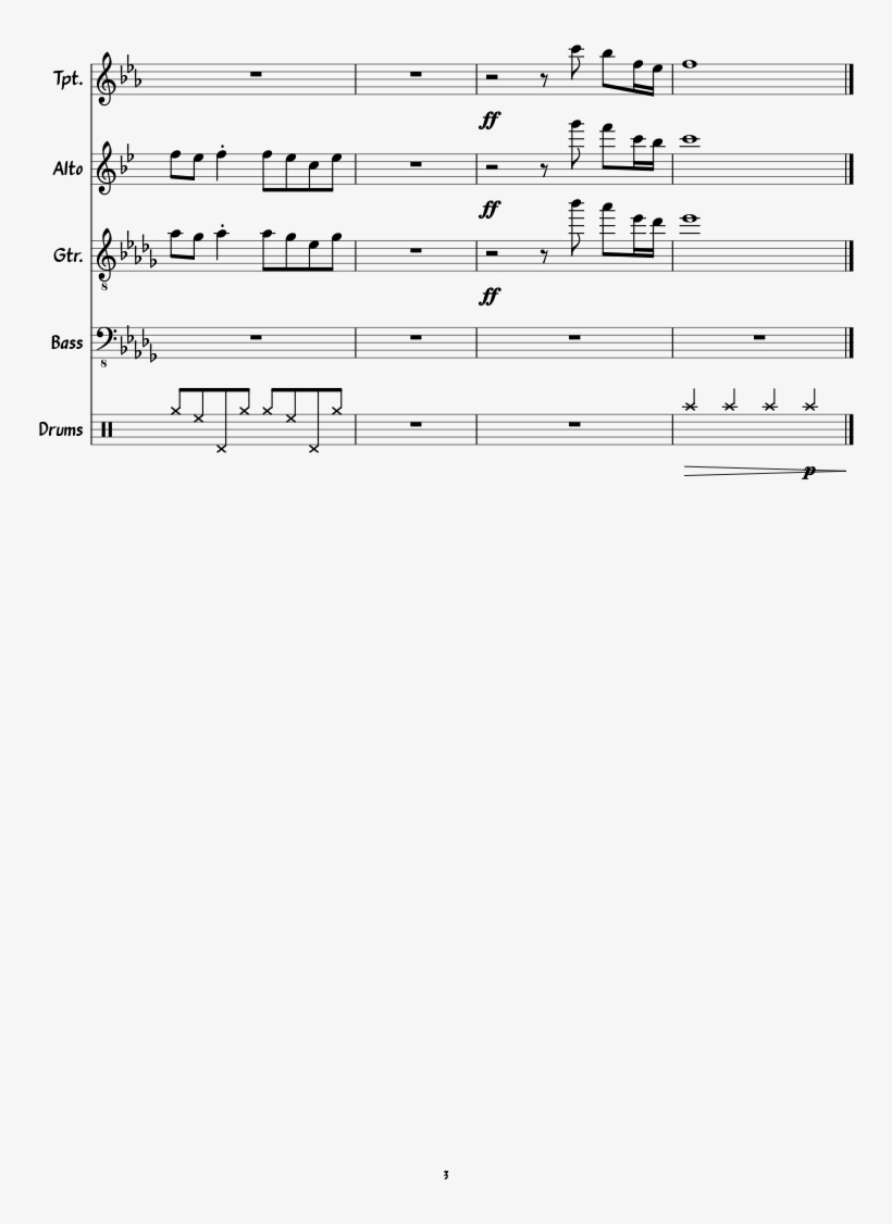 420 Sheet Music 3 Of 3 Pages - Sheet Music, transparent png #8022361