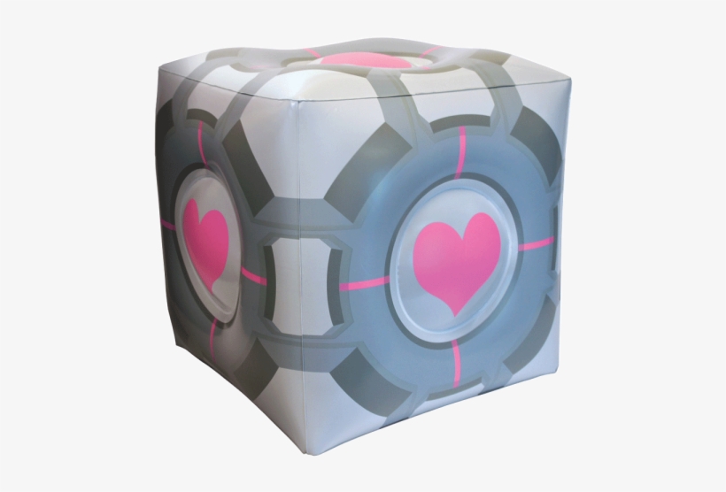 308139 - Portal 2 Companion Cube Pillow, transparent png #8022775
