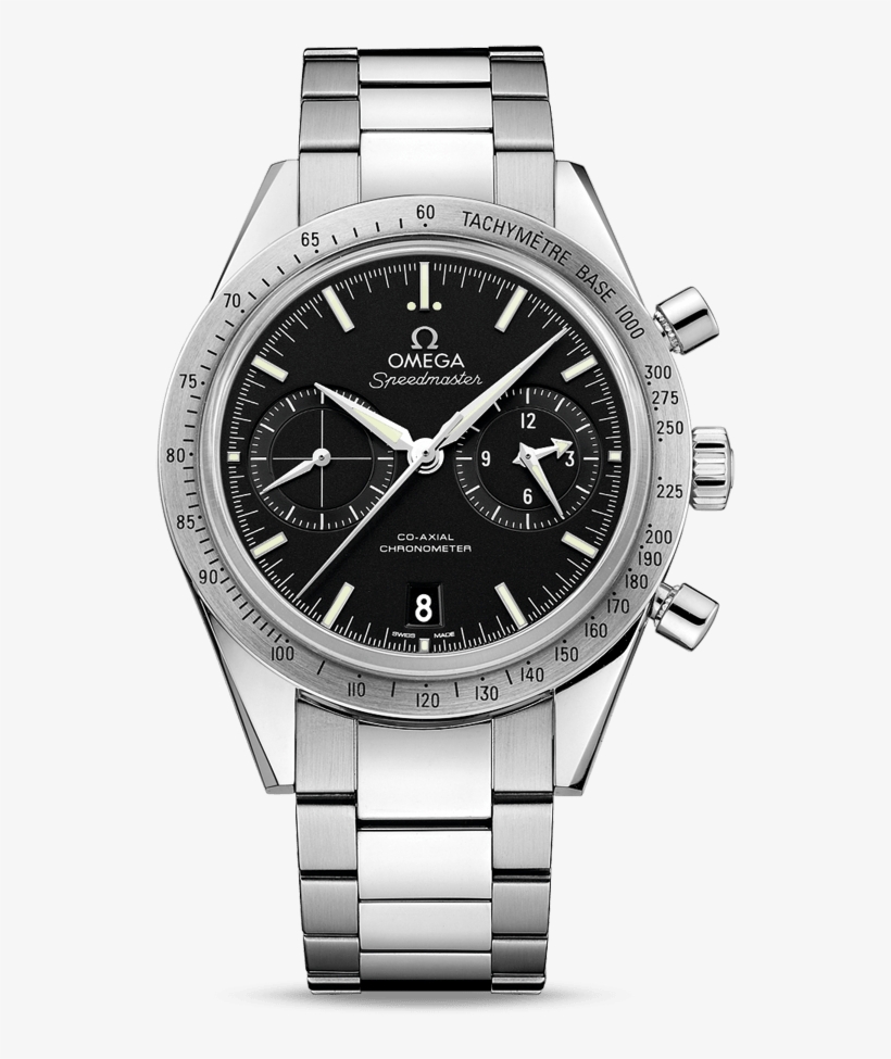 Vlone /'lone Love/' Nyc Black - Railmaster Omega Co Axial Master Chronometer 40 Mm, transparent png #8022845