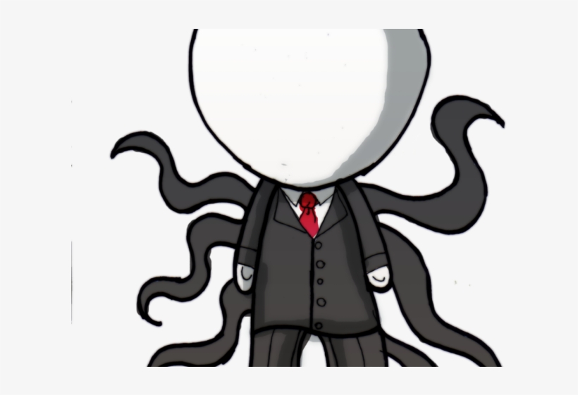 Slenderman Clipart Creepypasta - Dibujos De Slenderman Kawaii, transparent png #8023355