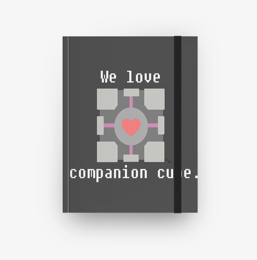 Caderno We Love Companion Cube - Circle, transparent png #8023467