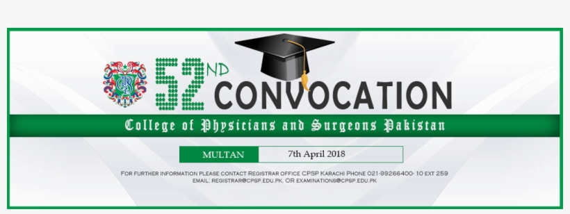 Convocation Multan Registration Closed - Cpsp, transparent png #8024316